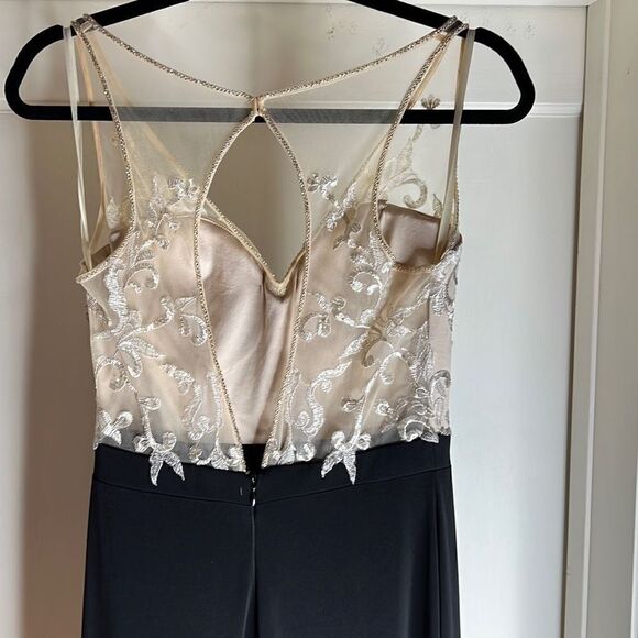 Nina Canacci Lace/Beaded top Mermaid gown 7368 - Picture 8 of 13